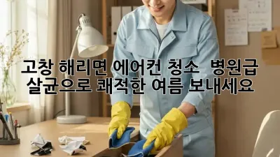 고창 해리면 에어컨 청소 : 병원급 살균으로 쾌적한 여름 보내세요!